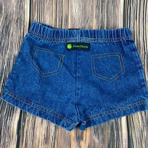 John Deere Blue Jean Shorts - 6/9 Months - Picture 1 of 6